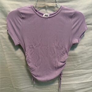 Princess Polly Lilac Ruched Crop Top